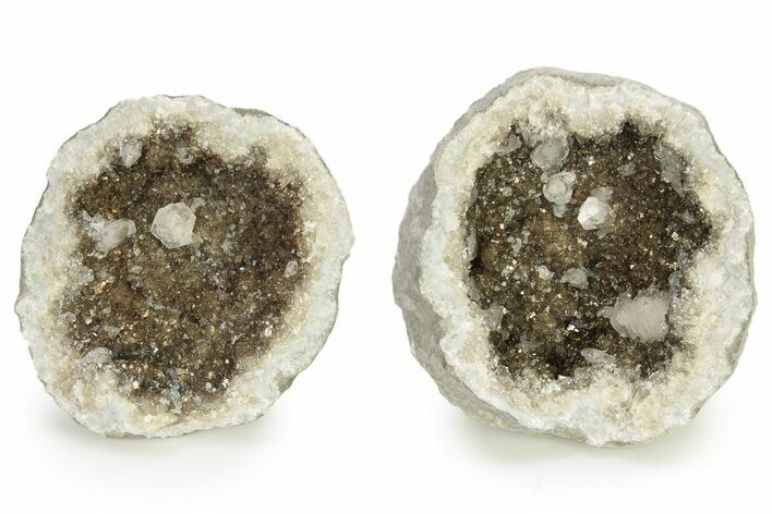 Keokuk Geode with Calcite Crystals - Missouri #274311